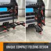 2 E Bike Rack Electric Bicycle Carrier Hitch Rear Platform for Car SUV Foldable 2 Inch Hitch Receiver Steel 100Kg