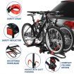 2 E Bike Rack Electric Bicycle Carrier Hitch Rear Platform for Car SUV Foldable 2 Inch Hitch Receiver Steel 100Kg