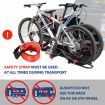 2 E Bike Rack Electric Bicycle Carrier Hitch Rear Platform for Car SUV Foldable 2 Inch Hitch Receiver Steel 100Kg