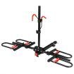 2 E Bike Rack Electric Bicycle Carrier Hitch Rear Platform for Car SUV Foldable 2 Inch Hitch Receiver Steel 100Kg
