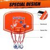 Basketball Hoop Mini Ring System Set Net Door Wall Mounted Backboard Indoor Hang Pump for Kids Toy Genki 50 x 40cm