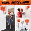 Basketball Hoop Mini Ring System Set Net Door Wall Mounted Backboard Indoor Hang Pump for Kids Toy Genki 50 x 40cm