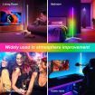 RGB LED Floor Lamp Corner Light Standing Lighting Remote Control for Living Room Bedroom 158CM White