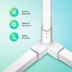 RGB LED Floor Lamp Corner Light Standing Lighting Remote Control for Living Room Bedroom 158CM White
