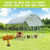 Chicken Run Coop Walk In Cage Chook Pen Shelter Rabbit Hutch Dog Cat Enclosure Large Bird Cage 280x190x195cm