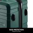 3 Piece Luggage Set Hard Carry On Travel Suitcases Trolley Lightweight with TSA Lock and 2 Covers Green