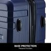 2 Piece Luggage Set Travel Suitcases Carry On Lightweight Hard Trolley TSA Lock Navy Blue