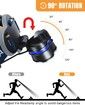 Rechargeable Headlamp,8 LED 18000 High Lumen Bright Head Lamp,Lightweight USB Head Light,8 Mode Waterproof Head Flashlight for Running Hunting Camping Gear,Yellow