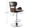 Set of 2 Wicker Bar Stools