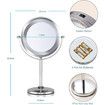 7 Inch Vanity Mirror with Lights, 10X Magnifying Mirror with Lights for Bathroom, Bedroom, Travel