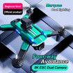 Professional K8 Drone with 4K HD Camera ESC Wifi FPV Optical Flow Obstacle Avoidance Foldable RC Helicopter Color Green