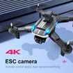 Professional K8 Drone with 4K HD Camera ESC Wifi FPV Optical Flow Obstacle Avoidance Foldable RC Helicopter Color Green
