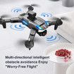 Professional K8 Drone with 4K HD Camera ESC Wifi FPV Optical Flow Obstacle Avoidance Foldable RC Helicopter Color Green