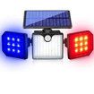 Solar Motion Sensor Lights, IP65 Waterproof Solar Strobe Light Wall Lights for Garden Patio Yard Front Door