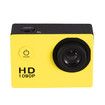 Sports Camera 1080P 12MP Sports Camera Full HD 2.0 Inch Sports Camera 30m/98ft Underwater Waterproof Camera with Installation Accessory Kit Color Yellow