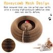 Magic Organ Cat Scratching Board Foldable Convenient Cat Scratcher Durable Recyclable Comes with a Toy Bell Ball