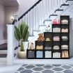 25 Cube Storage Shelves DIY Shelving Unit Bookshelf Cabinet Toy Display Shelf Closet Wardrobe Organizer Black Plastic