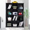 25 Cube Storage Shelves DIY Shelving Unit Bookshelf Cabinet Toy Display Shelf Closet Wardrobe Organizer Black Plastic