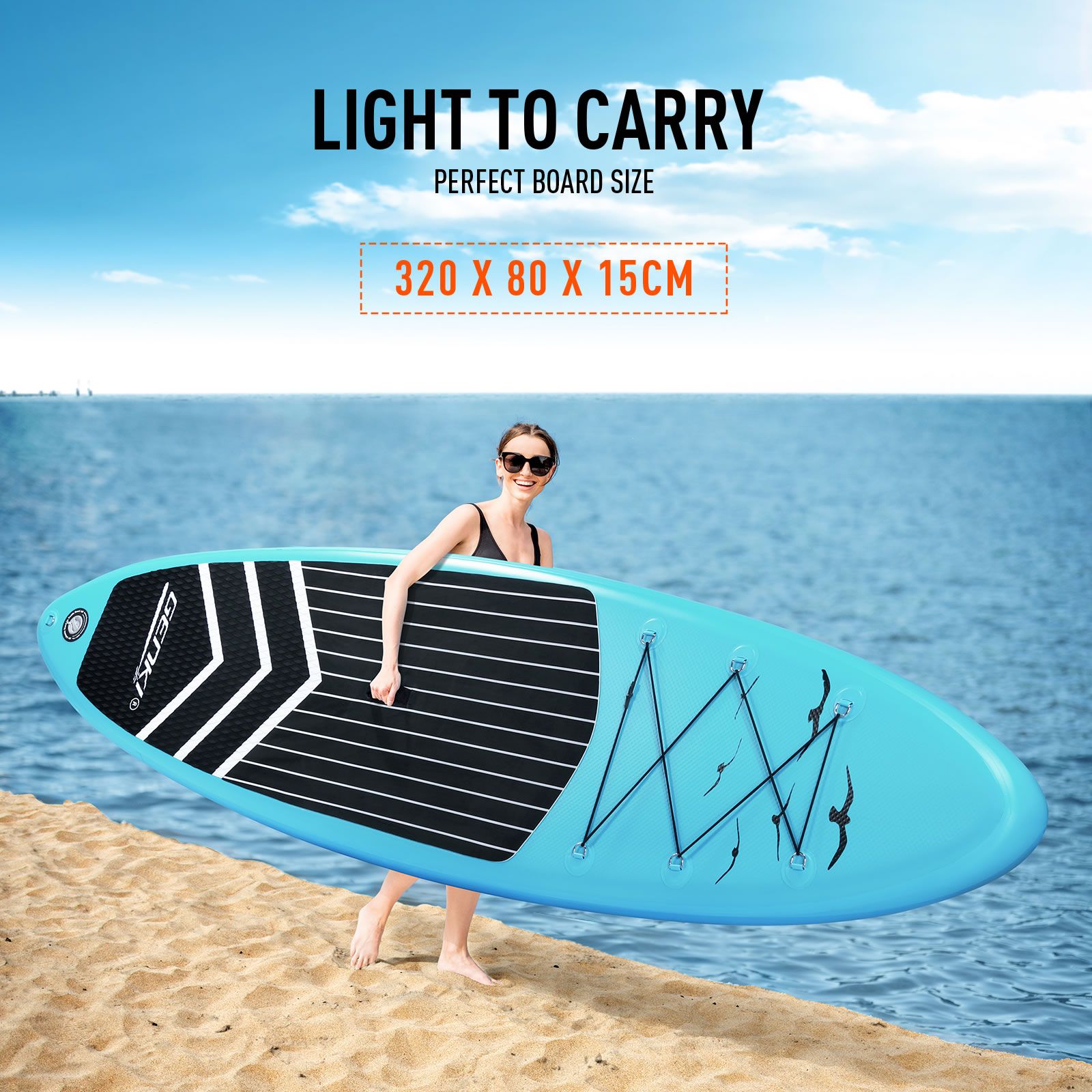 SUP Surfing Board Inflatable Kayak Stand Up Paddle Blow Foam Surfboard