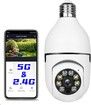Light Bulb Camera 2.4GHz & 5G WiFi Outdoor,1080P Security Camera,Indoor Home Security Cameras,Full Color Day and Night,Smart Motion Detection (1PC,Support 5G)