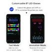 DIY LED Glasses Bluetooth App Control Luminous Rave Party Glasses