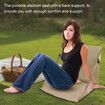 Outdoor Folding Stadium Seats For Bleachers Bleacher Cushion Camp Outdoor Chair With Back Support