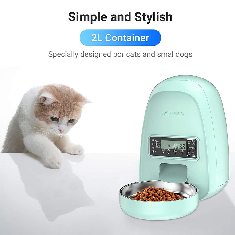 2 Liter Automatic Cat Feeder,Programmable Automatic Feeder with Timer
