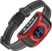 Bark Collar for Dogs,Dog Bark Collar,Rechargeable Anti Barking Training Collar with Effective Beep Vibration Safe Shock for Small Medium Large Dogs - Waterproof Red