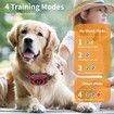 Bark Collar for Dogs,Dog Bark Collar,Rechargeable Anti Barking Training Collar with Effective Beep Vibration Safe Shock for Small Medium Large Dogs - Waterproof Red