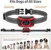Bark Collar for Dogs,Dog Bark Collar,Rechargeable Anti Barking Training Collar with Effective Beep Vibration Safe Shock for Small Medium Large Dogs - Waterproof Red