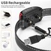 Bark Collar for Dogs,Dog Bark Collar,Rechargeable Anti Barking Training Collar with Effective Beep Vibration Safe Shock for Small Medium Large Dogs - Waterproof Red