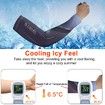 Ice Silk UV Protection Cooling Arm Sleeves for Women Men, UPF 50+ Sports Compression Cooling Sleeve for Outdoor Sports,Driving -2Pairs Black&White+Blue&Black