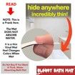 Bloody Bath Mat The Original Color Changing Sheet That Turns Red When Wet ,Halloween Decor Prank Novelty Gag Gifts (40*70cm)