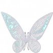 Girls Butterfly Fairy Wings, Princess Wings Sparkle Costumes (White)