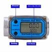 Aluminum Digital Fuel Turbine Flowmeter with LCD Display, 1 inch FNPT Inlet/Outlet (10-100LPM)