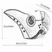 Plague Doctor Mask PU in Pelle a Naso Lungo Bird Beak Steampunk Halloween Cosplay Party Puntelli Costume
