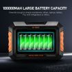 Power Station Solar Portable Generator Camping Wireless Rated 300W 370Wh PD60W LED Lithium Battery for Outdoor Travel Picnic Party