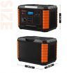 Portable Power Station Solar Generator Wireless Camping Lithium Battery Rated 500W 649Wh PD60W LED DC AC USB Port for Outdoor Travel
