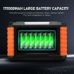 Portable Power Station Solar Generator Wireless Camping Lithium Battery Rated 500W 649Wh PD60W LED DC AC USB Port for Outdoor Travel
