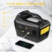 Solar Generator Portable Power Station Wireless Camping Rated 500W 675Wh PD60W LED Lithium Battery AC DC Port for Outdoor Travel