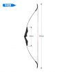 30lbs Recurve Bow Sports Archery Exercise Equipment Outdoor Hunting Target Shooting Games 30lbs Left Right Handed Black