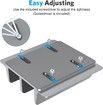 Vertical Laptop Stand,Double Desktop Stand Holder with Adjustable Dock(Up to 17.3 inch),Fits All MacBook/Surface/Samsung/HP/Dell/Chrome Book (Grey)