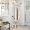 Tree Style Wooden Clothing Rack Coat Stand Hat Bag Garment Hanger Umbrella Holder 12 Hooks Walnut