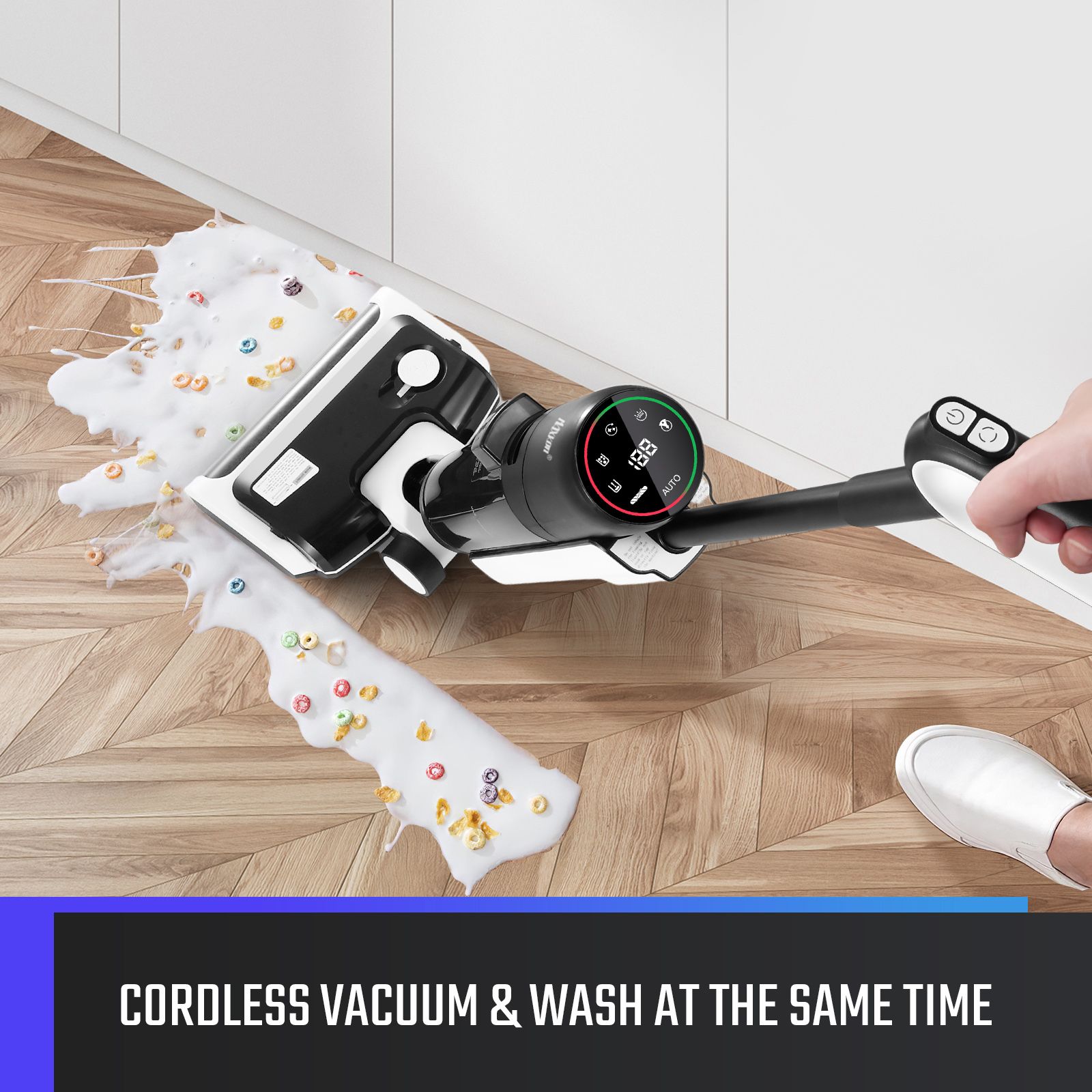 Cordless Vacuum Floor Cleaner Portable Hard Wet Dry Cleaning Machine