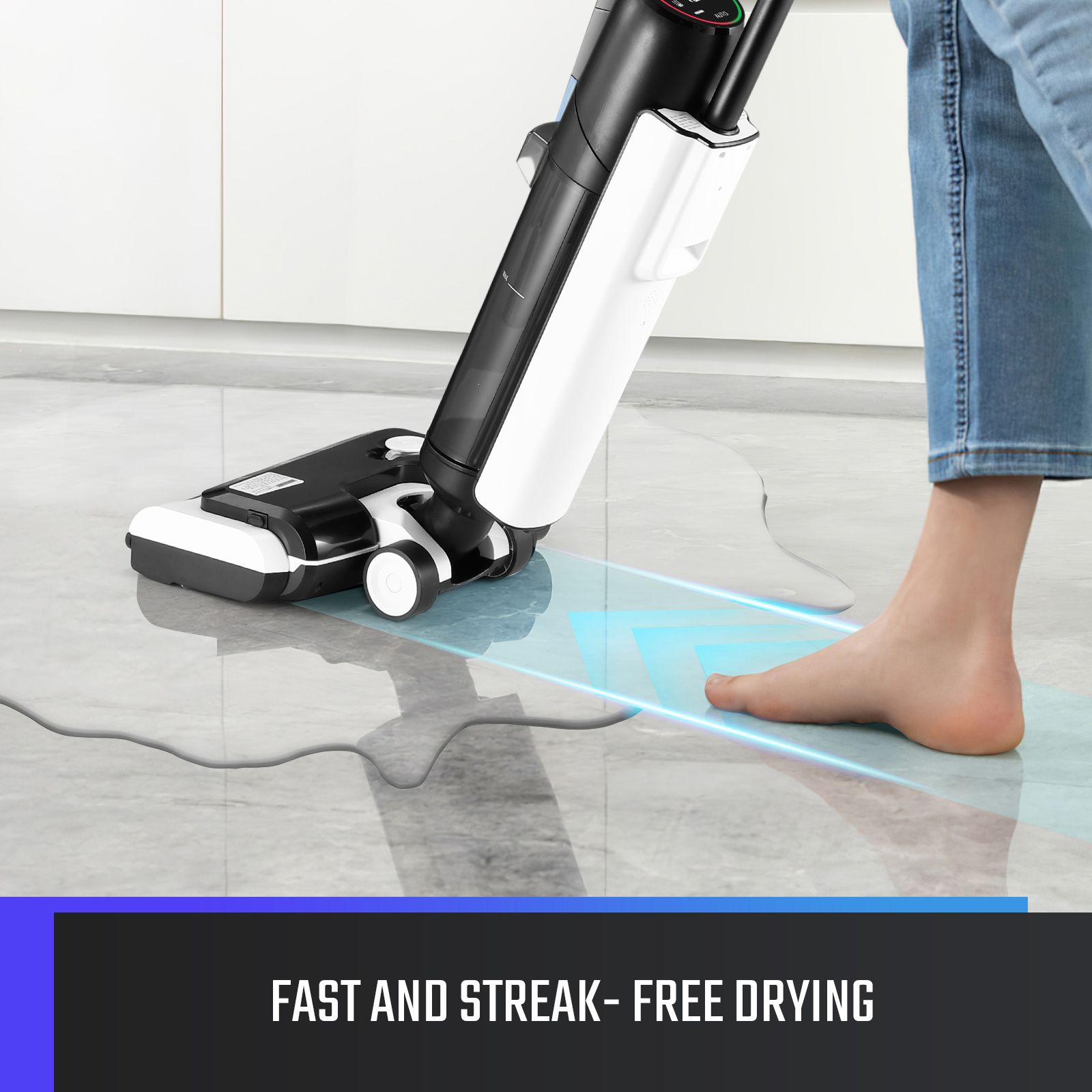 Cordless Vacuum Floor Cleaner Portable Hard Wet Dry Cleaning Machine