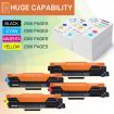 4 Laser Toner Cartridge Replacement TN253 TN257 for Brother Printer DCPL3510CDW MFCL3750CDW L3770CDW L3745CDW HL-L3230CDW L3270CDW with Chip