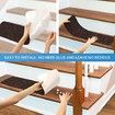 Non-Slip Carpet Stair Treads Safety Rug Slip Resistant Indoor Reusable Stair Runner in Coffee