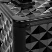 Portable Beauty Makeup Case Diamond - Black