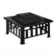 Fire Pit BBQ Table Grill Outdoor Garden Wood Burning Fireplace Stove