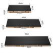 3 pcs Wall Floating Shelf Set Bookshelf Display - Black